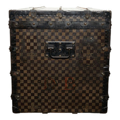 ルイ ヴィトン ダミエ スチーマー トランク トランク ブラウン PVC ウッド ブラス レディース LOUIS VUITTON 【中古】