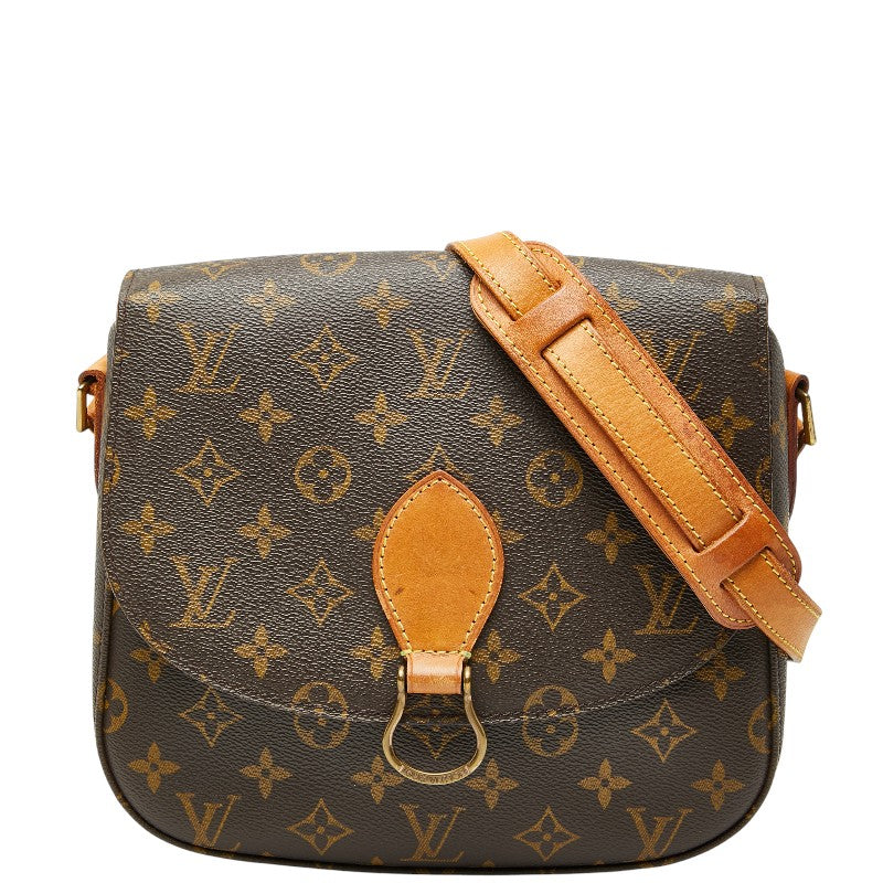 ルイ ヴィトン モノグラム サンクルー24 斜め掛け ショルダーバッグ M51242 ブラウン PVC レザー レディース LOUIS VUITTON 【中古】