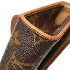 ルイ ヴィトン モノグラム ポシェット フロランティーヌ ボディバッグ ウエストバッグ ショルダーバック M51855 ブラウン PVC レザー レディース LOUIS VUITTON 【中古】