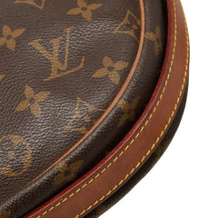 ルイ ヴィトン モノグラム ジュヌフィーユGM 斜め掛け ショルダーバッグ M51225 ブラウン PVC レザー レディース LOUIS VUITTON 【中古】