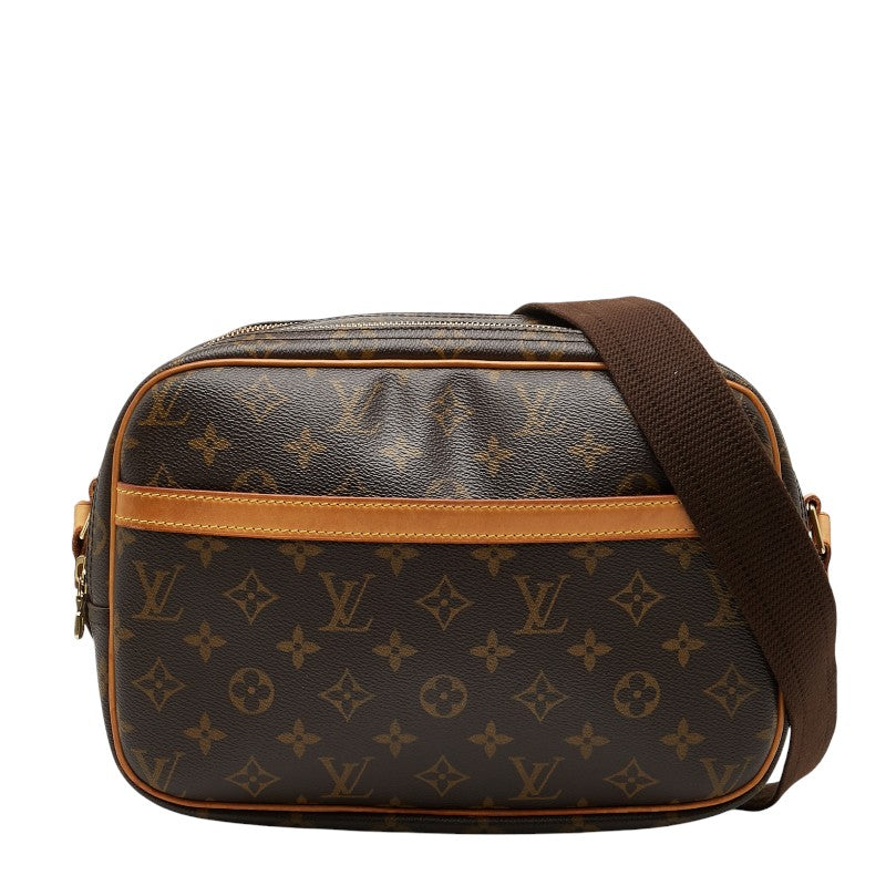 ルイ ヴィトン モノグラム リポーターPM 斜め掛け ショルダーバッグ M45254 ブラウン PVC レザー レディース LOUIS VUITTON 【中古】