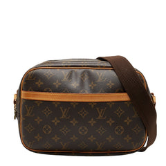 ルイ ヴィトン モノグラム リポーターPM 斜め掛け ショルダーバッグ M45254 ブラウン PVC レザー レディース LOUIS VUITTON 【中古】