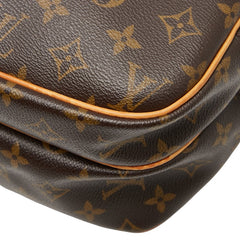 ルイ ヴィトン モノグラム リポーターPM 斜め掛け ショルダーバッグ M45254 ブラウン PVC レザー レディース LOUIS VUITTON 【中古】