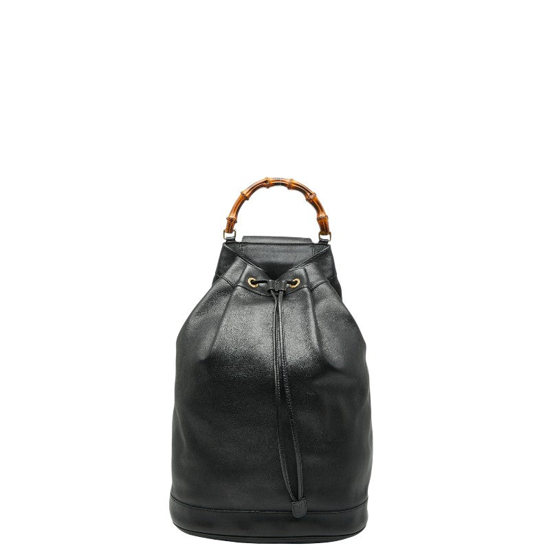 グッチ バンブー ボディバッグ ショルダーバッグ 003 2113 0037 ブラック レザー レディース GUCCI 【中古】