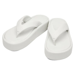 バレンシアガ 22SS RISE トングサンダル サイズ39 693549 ホワイト レザー レディース BALENCIAGA 【中古】