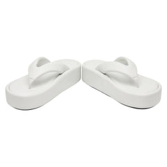 バレンシアガ 22SS RISE トングサンダル サイズ39 693549 ホワイト レザー レディース BALENCIAGA 【中古】