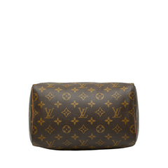 ルイ ヴィトン モノグラム スピーディ25 ミニボストンバッグ ハンドバッグ M41528 ブラウン PVC レザー レディース LOUIS VUITTON 【中古】