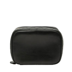 シャネル ココマーク ビコローレ バニティバッグ ハンドバッグ A01618 ブラック ラムスキン レディース CHANEL 【中古】