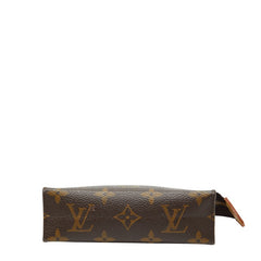 ルイ ヴィトン モノグラム ポシェット トワレット15 ポーチ M47546 ブラウン PVC レザー レディース LOUIS VUITTON 【中古】
