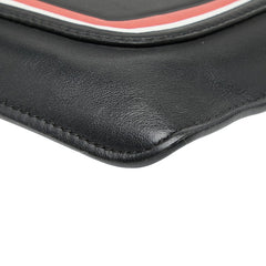 フェンディ モンスター バグズアイ クラッチバッグ セカンドバッグ ポーチ 7N0078 ブラック レザー レディース FENDI 【中古】