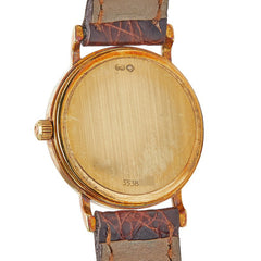 オメガ 腕時計 79801112 クオーツ ゴールド文字盤 ステンレススチール レザー レディース OMEGA 【中古】