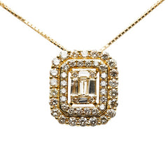 K18YG イエローゴールド ダイヤ1.00ct ネックレス レディース 【中古】