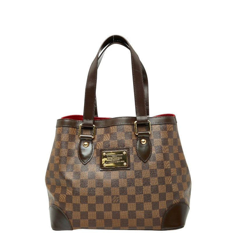 ルイ ヴィトン ダミエ ハムステッドPM トートバッグ ハンドバッグ N51205 エベヌ ブラウン PVC レザー レディース LOUIS VUITTON 【中古】