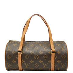 ルイ ヴィトン モノグラム パピヨン26 ショルダーバッグ M51386 ブラウン PVC レザー レディース LOUIS VUITTON 【中古】
