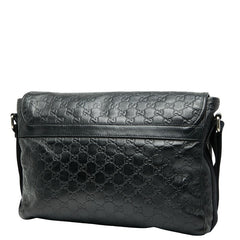 グッチ グッチシマ 斜め掛け ショルダーバッグ 246067 ブラック レザー レディース GUCCI 【中古】