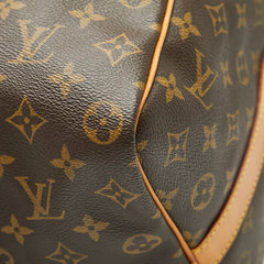 ルイ ヴィトン モノグラム キーポル バンドリエール50 ボストンバッグ ショルダーバッグ 2WAY M41416 ブラウン PVC レザー レディース LOUIS VUITTON 【中古】
