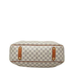 ルイ ヴィトン ダミエ アズール シラクーサGM ハンドバッグ ショルダーバッグ 2WAY N41111 ホワイト PVC レザー レディース LOUIS VUITTON 【中古】
