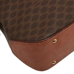 セリーヌ マカダム ハンドバッグ ショルダーバッグ 2WAY ブラウン PVC レザー レディース CELINE 【中古】