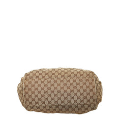 グッチ GGキャンバス スーキー ハンドバッグ ショルダーバッグ 2WAY 223974 ベージュ アイボリー キャンバス レザー レディース GUCCI 【中古】