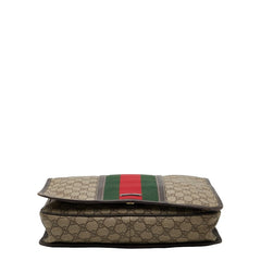 グッチ GGスプリーム シェリーライン 斜め掛け ショルダーバッグ 201444 ベージュ マルチカラー PVC レザー レディース GUCCI 【中古】