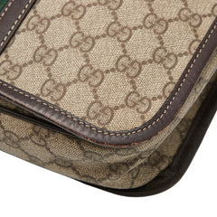 グッチ GGスプリーム シェリーライン 斜め掛け ショルダーバッグ 201444 ベージュ マルチカラー PVC レザー レディース GUCCI 【中古】