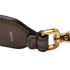 フェンディ ズッカ ショルダーストラップ ブラウン レザー レディース FENDI 【中古】
