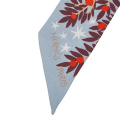 エルメス ツイリー LE CHARME D ORPHEE BA オルフェウスの魅力に誘われて スカーフ ブルー マルチカラー シルク レディース HERMES 【中古】