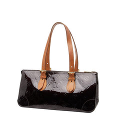 ルイ ヴィトン モノグラム ヴェルニ ローズウッド アヴェニュー ハンドバッグ ショルダーバッグ M93510 アマラント パープル パテントレザー レディース LOUIS VUITTON 【中古】