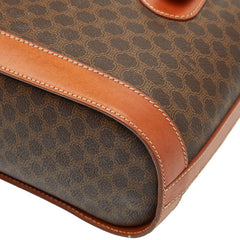 セリーヌ マカダム トートバッグ ブラウン PVC レザー レディース CELINE 【中古】