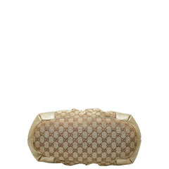 グッチ GGキャンバス スーキー トートバッグ ショルダーバッグ 2WAY 285730 ベージュ ブラウン キャンバス レザー レディース GUCCI 【中古】