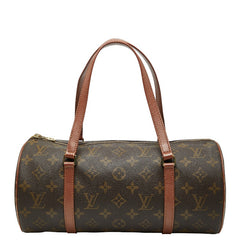 ルイ ヴィトン モノグラム パピヨン30 ハンドバッグ M51385 ブラウン PVC レザー レディース LOUIS VUITTON 【中古】