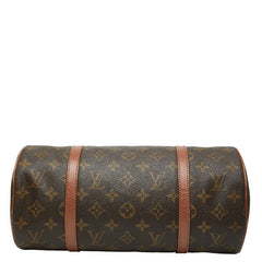 ルイ ヴィトン モノグラム パピヨン30 ハンドバッグ M51385 ブラウン PVC レザー レディース LOUIS VUITTON 【中古】