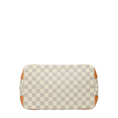 ルイ ヴィトン ダミエ アズール ハムステッド PM ハンドバッグ N51207 ホワイト PVC レザー レディース LOUIS VUITTON 【中古】