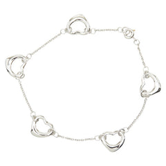 ティファニー オープンハート ブレスレット Pt950 プラチナ レディース TIFFANY&Co. 【中古】