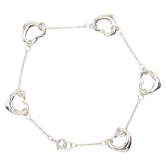 ティファニー オープンハート ブレスレット Pt950 プラチナ レディース TIFFANY&Co. 【中古】