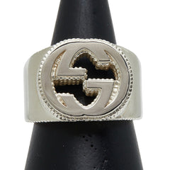 グッチ インターロッキングG リング 指輪 ＃14 SV925 シルバー レディース GUCCI 【中古】