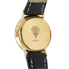 グッチ ベルト（社外品） 腕時計 3000L クオーツ ブラック文字盤 ステンレススチール レザー レディース GUCCI 【中古】