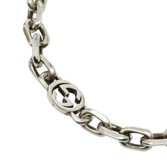 グッチ インターロッキングG ブレスレット #19 SV925 シルバー メンズ GUCCI 【中古】