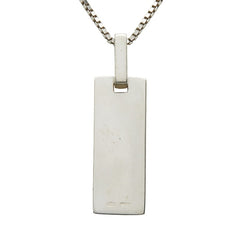 グッチ ロゴプレート ネックレス SV925 シルバー レディース GUCCI 【中古】