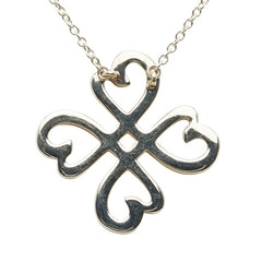 ティファニー ラビングハート クローバー ネックレス SV925 シルバー レディース TIFFANY&Co. 【中古】