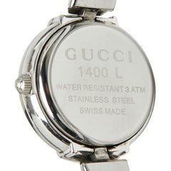 グッチ 腕時計 バングルウォッチ 1400L クオーツ シルバー文字盤 ステンレススチール レディース GUCCI 【中古】