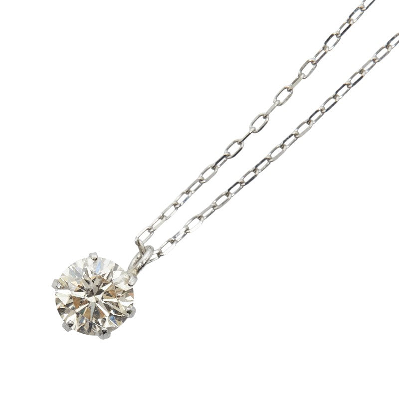 Pt900 プラチナ Pt850 プラチナ ダイヤ0.30ct ネックレス レディース 【中古】