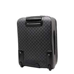 ルイ ヴィトン ダミエ グラフィット ペガス55 キャリーバッグ スーツケース N23300 ブラック PVC レザー メンズ LOUIS VUITTON 【中古】