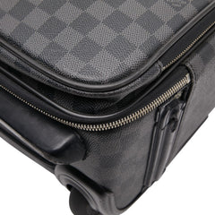 ルイ ヴィトン ダミエ グラフィット ペガス55 キャリーバッグ スーツケース N23300 ブラック PVC レザー メンズ LOUIS VUITTON 【中古】