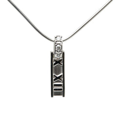 ティファニー アトラスバー ネックレス K18WG ホワイトゴールド レディース TIFFANY&Co. 【中古】