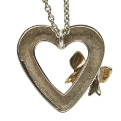 ティファニー ヴィンテージ ハートリボン ペンダントネックレス SV925 シルバー K18YG イエローゴールド K18YG イエローゴールド(750刻印) レディース TIFFANY&Co. 【中古】