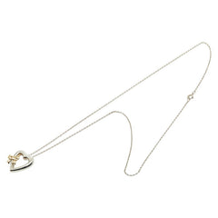 ティファニー ヴィンテージ ハートリボン ペンダントネックレス SV925 シルバー K18YG イエローゴールド K18YG イエローゴールド(750刻印) レディース TIFFANY&Co. 【中古】