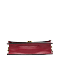 ルイ ヴィトン モノグラム ポルトフォイユ フロール チェーン ウォレット ショルダーバッグ M67404 フューシャ ブラウン PVC レザー レディース LOUIS VUITTON 【中古】