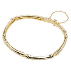 K18YG イエローゴールド ダイヤ0.64ct テニス ブレスレット テニス レディース 【中古】