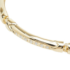 K18YG イエローゴールド ダイヤ0.64ct テニス ブレスレット テニス レディース 【中古】